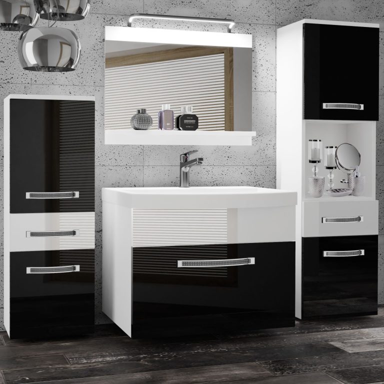 Mobili da bagno Belini Premium Glamour 86 GLA P 5/0/W/BW/0/MB/PP