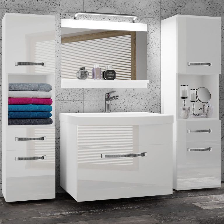 Mobili da bagno Belini Premium Glamour 100 GLA P 6/0/W/W/0/MB/PP