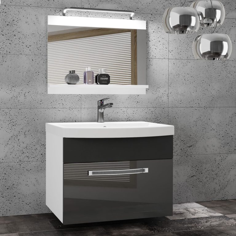 Mobili da bagno Belini Premium Versione completa Glamour 13 GLA PM 1/0/W/SB/0/MB/PP