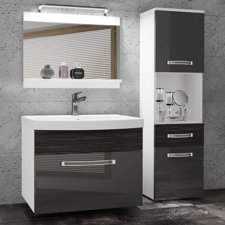 Mobili da bagno Belini Premium Glamour 52 GLA PM 3/0/W/SHK/0/MB/PP