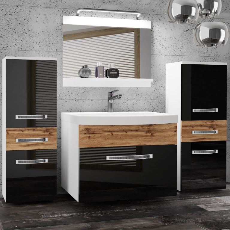 Mobili da bagno Belini Premium Glamour 76 GLA PM 4/0/W/BDW/0/MB/PP