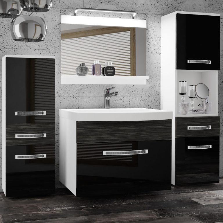 Mobili da bagno Belini Premium Glamour 94 GLA PM 5/0/W/BHK/0/MB/PP
