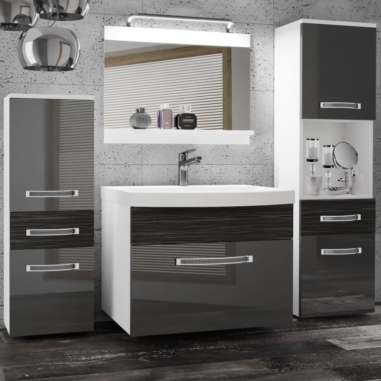 Mobili da bagno Belini Premium Glamour 90 GLA PM 5/0/W/SHK/0/MB/PP