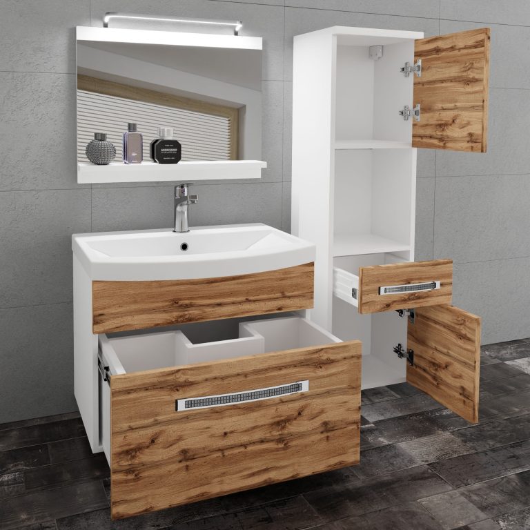 Mobili da bagno Belini Premium Glamour 42 GLA M 3/0/W/DW/0/MB/PP