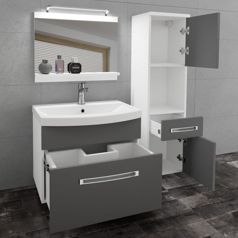 Mobili da bagno Belini Premium Glamour 41 GLA M 3/0/W/SR/0/MB/PP