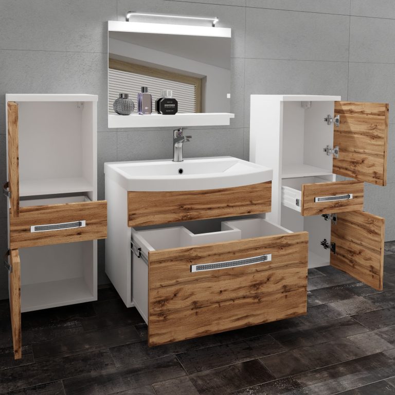 Mobili da bagno Belini Premium Glamour 61 GLA M 4/0/W/DW/0/MB/PP