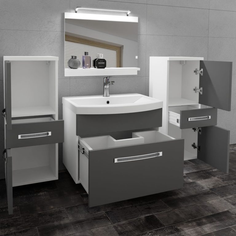Mobili da bagno Belini Premium Glamour 60  GLA M 4/0/W/SR/0/MB/PP