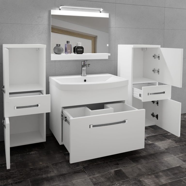 Mobili da bagno Belini Premium Glamour 58 GLA PM 3/0/W/BDW/0/MB/PP