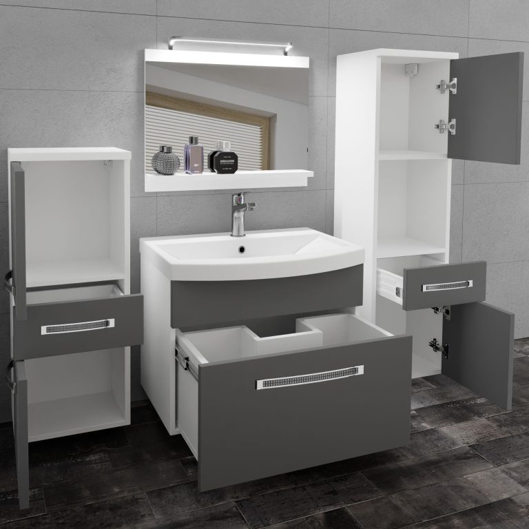 Mobili da bagno Belini Premium Glamour 79 GLA M 5/0/W/SR/0/MB/PP