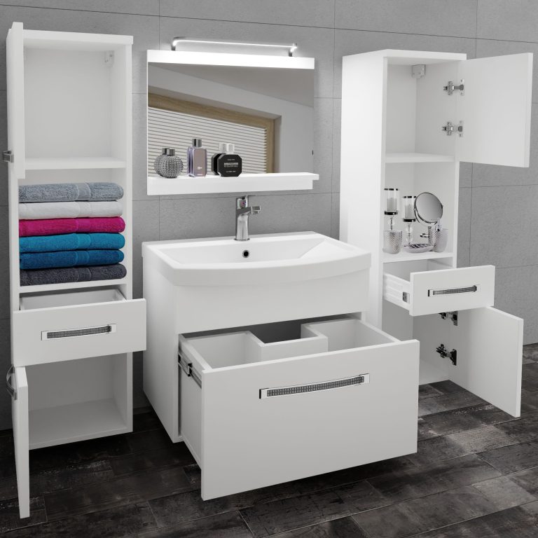 Mobili da bagno Belini Premium Glamour 96 GLA M 6/0/W/W/0/MB/PP