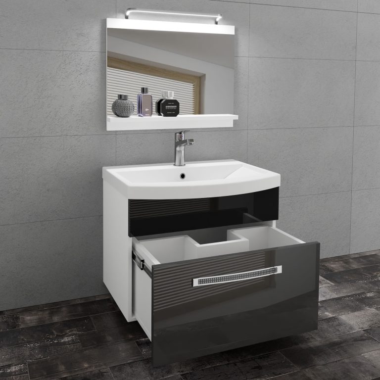 Mobili da bagno Belini Premium Versione completa Glamour 12 GLA P 1/0/W/SB/0/MB/PP