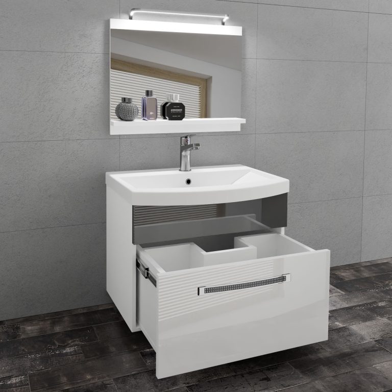 Mobili da bagno Belini Premium Versione completa Glamour 9 GLA P 1/0/W/WS/0/MB/PP