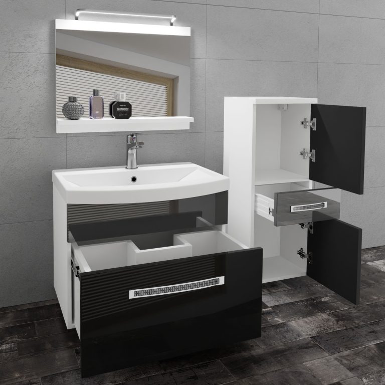 Mobili da bagno Belini Premium Glamour 30 GLA P 2/0/W/BS/0/MB/PP