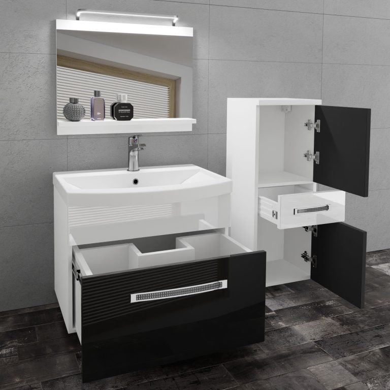 Mobili da bagno Belini Premium Glamour 29 GLA P 2/0/W/BW/0/MB/PP