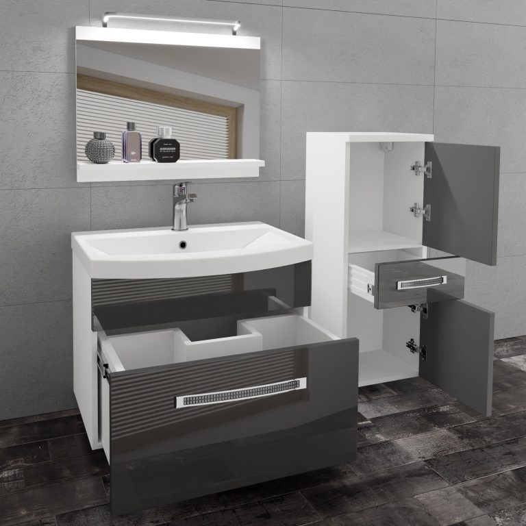 Mobili da bagno Belini Premium Glamour 26 GLA P 2/0/W/S/0/MB/PP