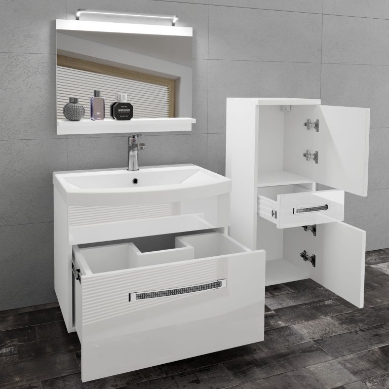  Mobili da bagno Belini Premium Glamour 24 GLA P 2/0/W/W/0/MB/PP