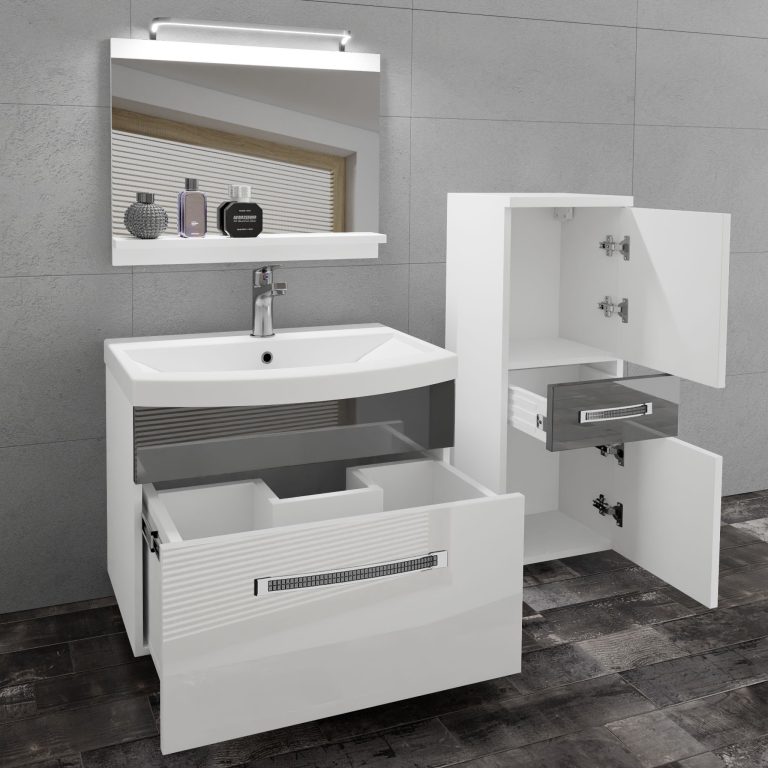 Mobili da bagno Belini Premium Glamour 28 GLA P 2/0/W/WS/0/MB/PP