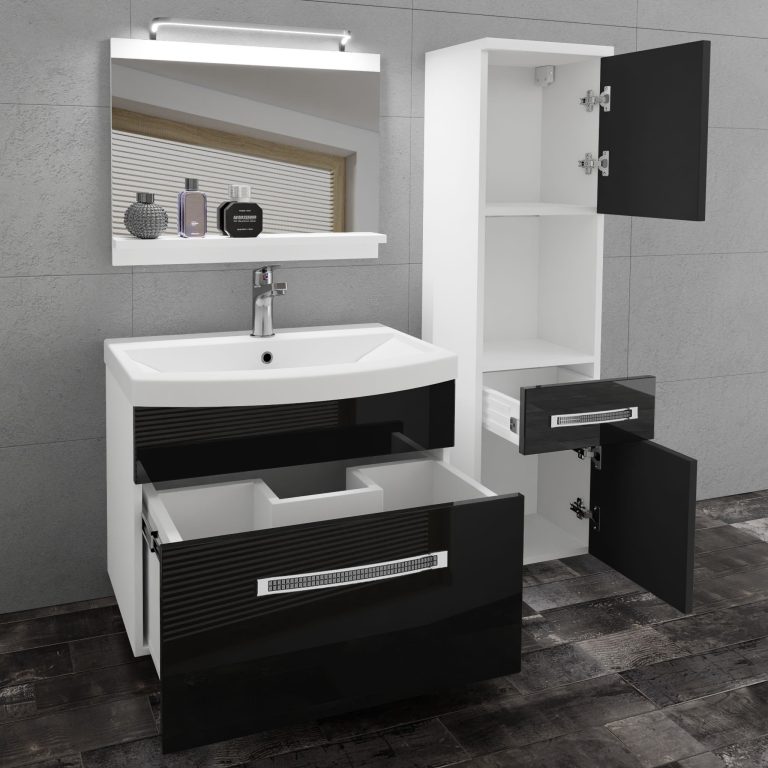 Mobili da bagno Belini Premium Glamour 44 GLA P 3/0/W/B/0/MB/PP