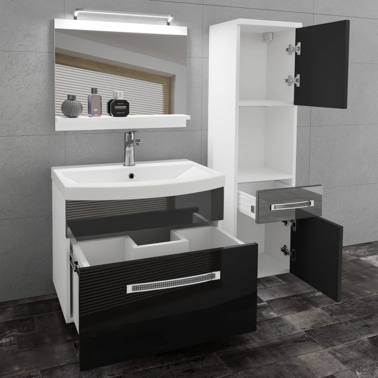 Mobili da bagno Belini Premium Glamour 49 GLA P 3/0/W/BS/0/MB/PP