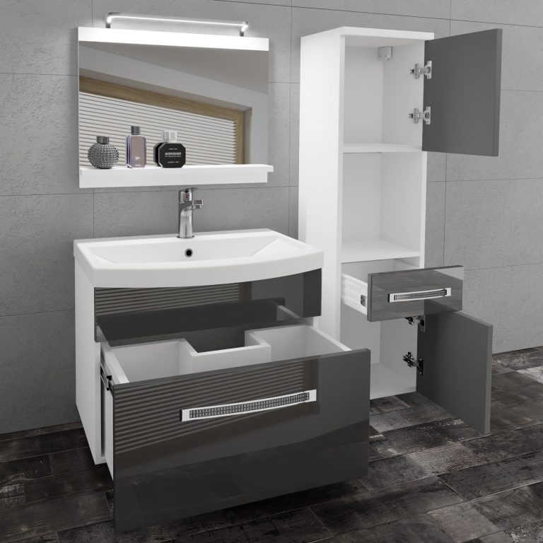 Mobili da bagno Belini Premium Glamour 45 GLA P 3/0/W/S/0/MB/PP