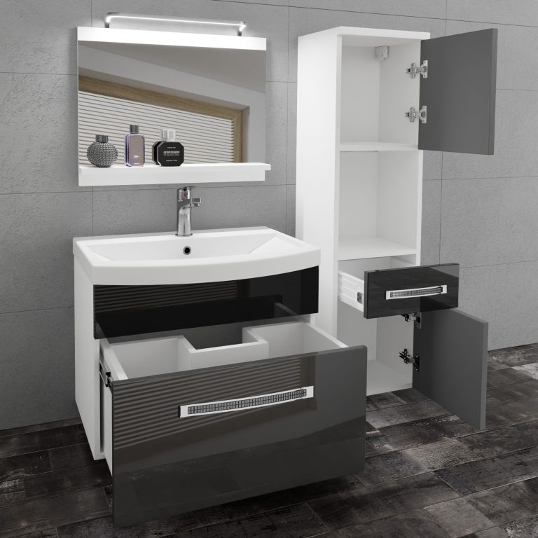 Mobili da bagno Belini Premium Glamour 50 GLA P 3/0/W/SB/0/MB/PP