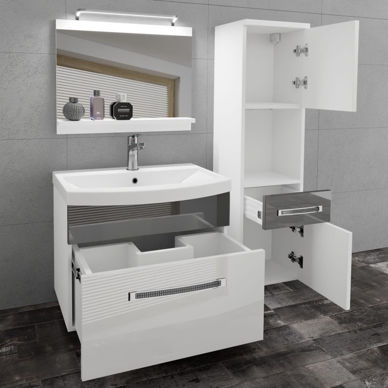 Mobili da bagno Belini Premium Glamour 47 GLA P 3/0/W/WS/0/MB/PP