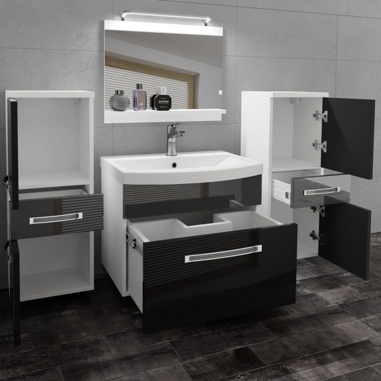 Mobili da bagno Belini Premium Glamour 68 GLA P 4/0/W/BS/0/MB/PP