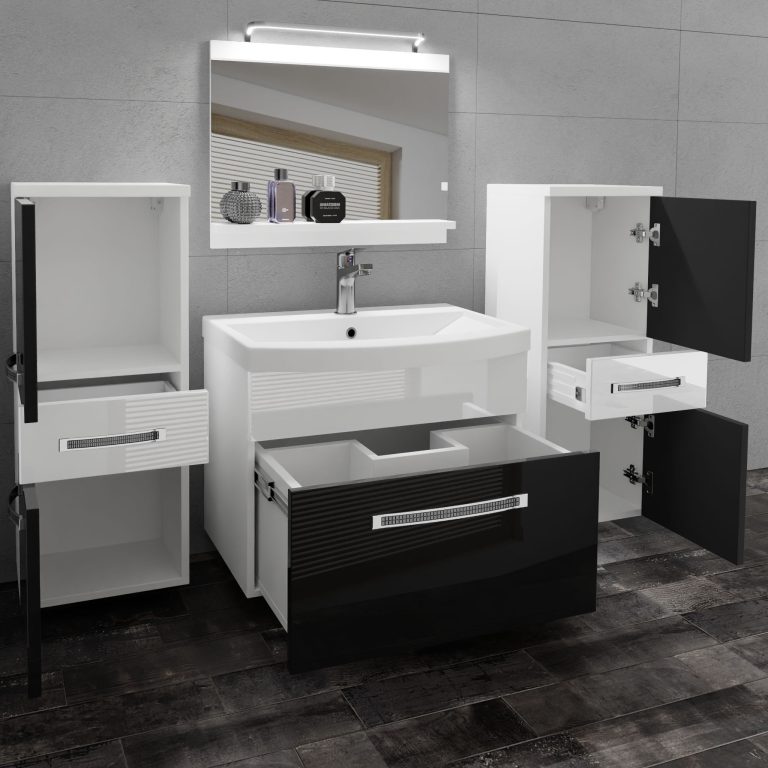 Mobili da bagno Belini Premium Glamour 67 GLA P 4/0/W/BW/0/MB/PP