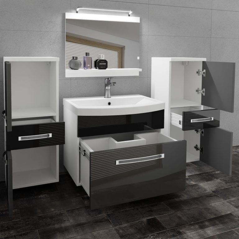 Mobili da bagno Belini Premium Glamour 69 GLA P 4/0/W/SB/0/MB/PP
