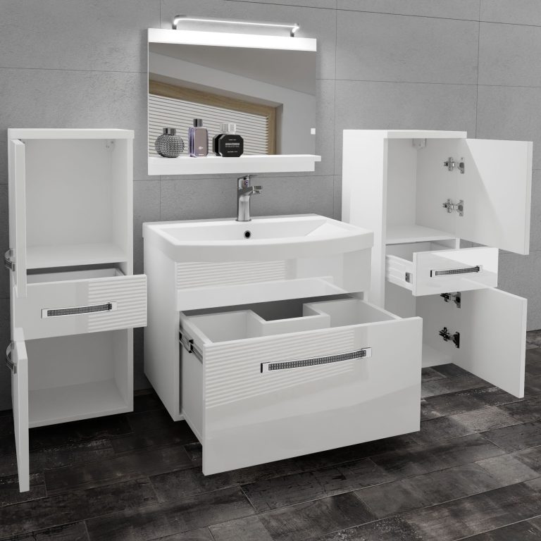Mobili da bagno Belini Premium Glamour 62 GLA P 4/0/W/W/0/MB/PP