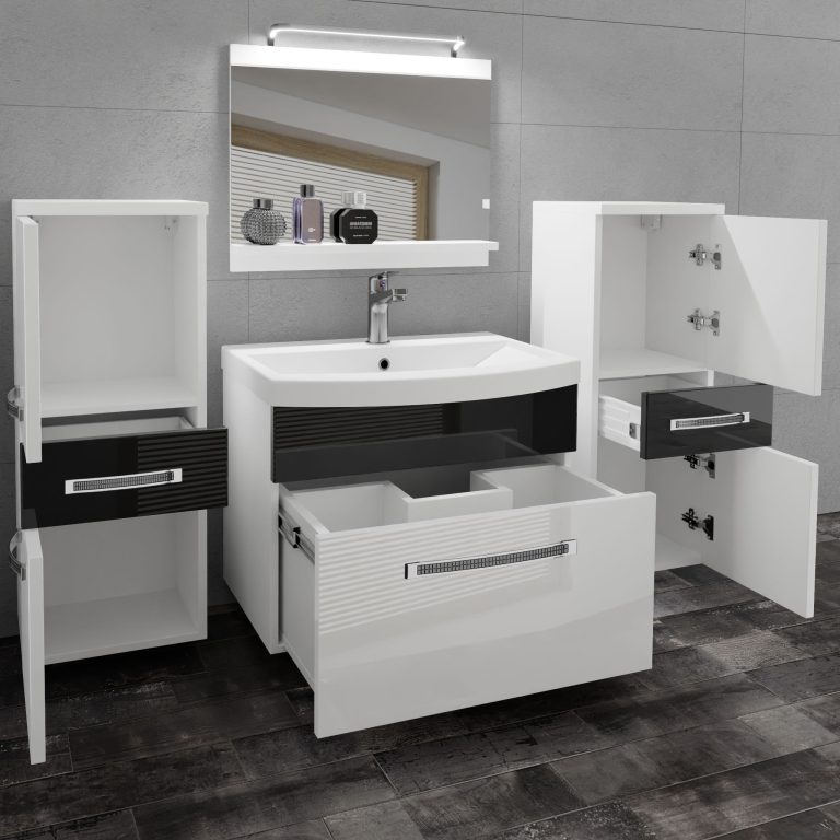 Mobili da bagno Belini Premium Glamour 65 GLA P 4/0/W/WB/0/MB/PP