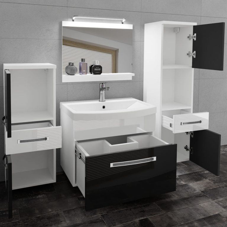 Mobili da bagno Belini Premium Glamour 86 GLA P 5/0/W/BW/0/MB/PP