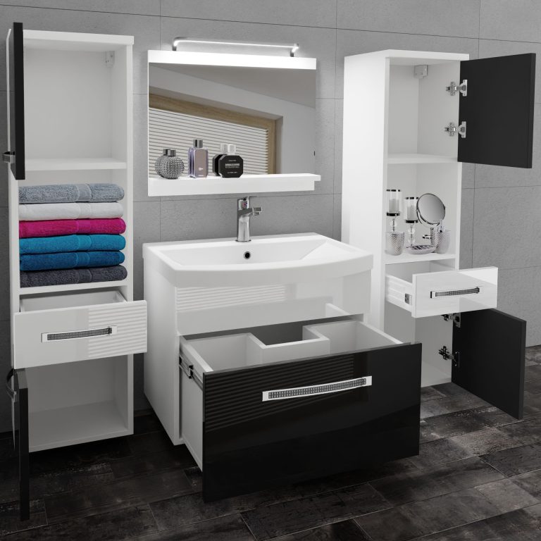 Mobili da bagno Belini Premium Glamour 105 GLA P 6/0/W/BW/0/MB/PP
