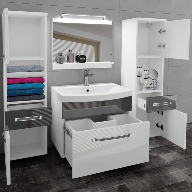 Mobili da bagno Belini Premium Glamour 104 GLA P 6/0/W/WS/0/MB/PP