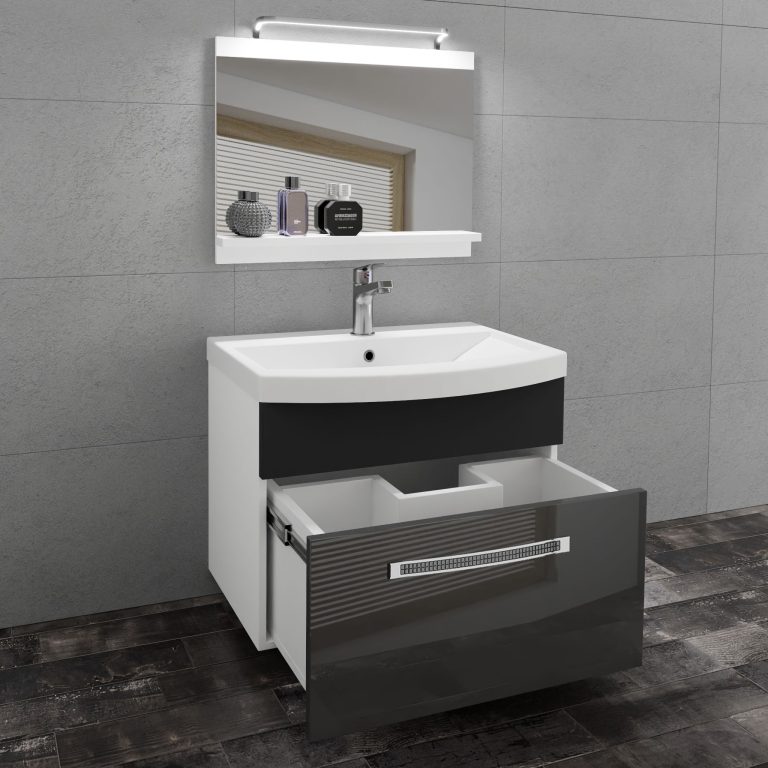 Mobili da bagno Belini Premium Versione completa Glamour 13 GLA PM 1/0/W/SB/0/MB/PP