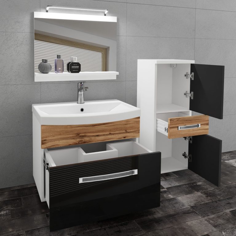 Mobili da bagno Belini Premium Glamour 38 GLA PM 2/0/W/BDW/0/MB/PP