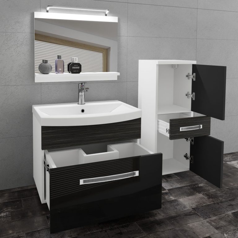 Mobili da bagno Belini Premium Glamour 37 GLA PM 2/0/W/BHK/0/MB/PP