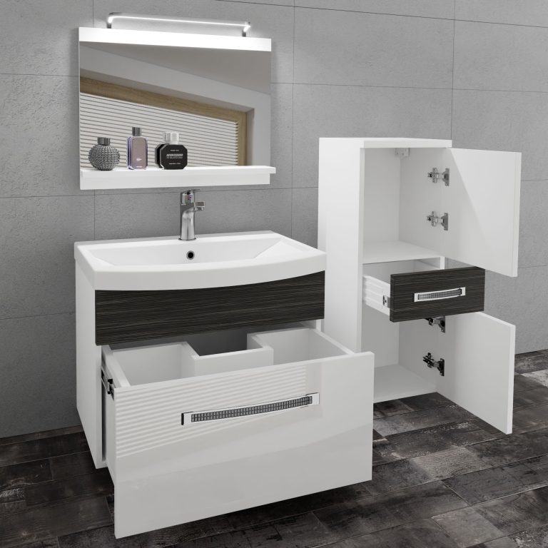 Mobili da bagno Belini Premium Glamour 35 GLA PM 2/0/W/WHK/0/MB/PP