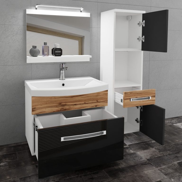 Mobili da bagno Belini Premium  Glamour 57 GLA PM 3/0/W/BDW/0/MB/PP