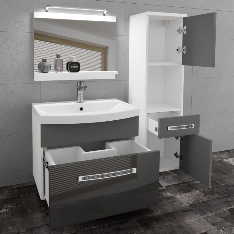 Mobili da bagno Belini Premium Glamour 53 GLA PM 3/0/W/SSR/0/MB/PP