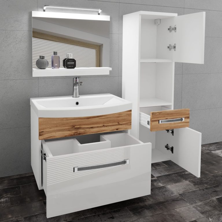 Mobili da bagno Belini Premium Glamour 55 GLA PM 3/0/W/WDW/0/MB/PP