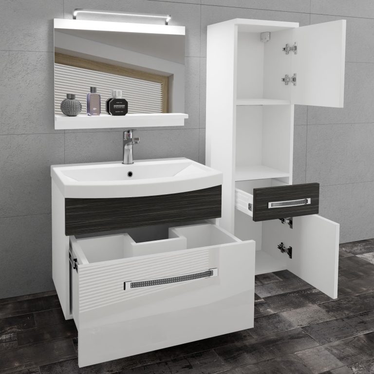 Mobili da bagno Belini Premium Glamour 54 GLA PM 3/0/W/WHK/0/MB/PP