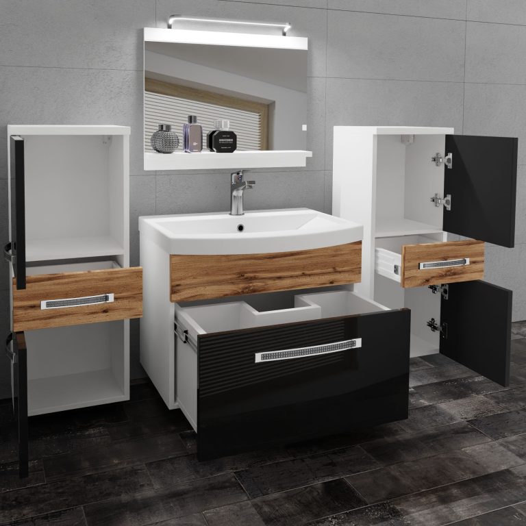 Mobili da bagno Belini Premium Glamour 76 GLA PM 4/0/W/BDW/0/MB/PP
