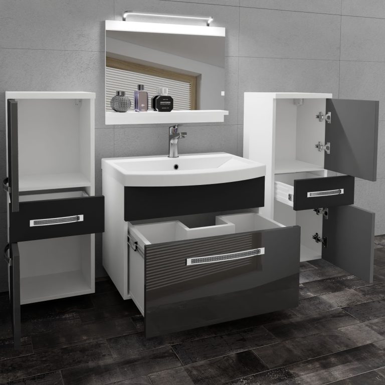 Mobili da bagno Belini Premium Glamour 70 GLA PM 4/0/W/SB/0/MB/PP