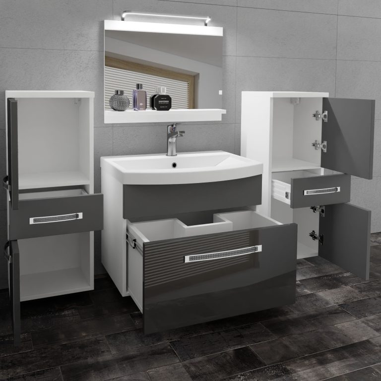 Mobili da bagno Belini Premium Glamour 72 GLA PM 4/0/W/SSR/0/MB/PP