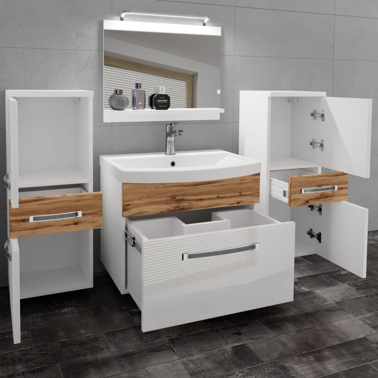 Mobili da bagno Belini Premium Glamour 74  GLA PM 4/0/W/WDW/0/MB/PP