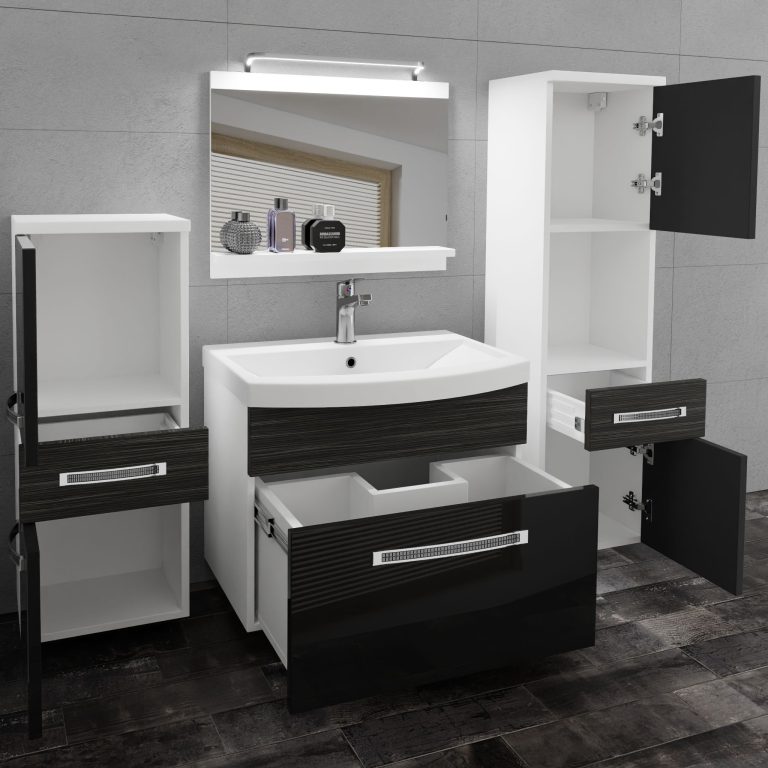 Mobili da bagno Belini Premium Glamour 94 GLA PM 5/0/W/BHK/0/MB/PP