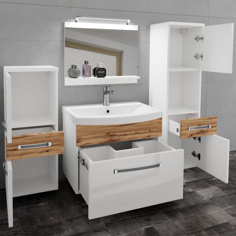 Mobili da bagno Belini Premium Glamour 93 GLA PM 5/0/W/WDW/0/MB/PP