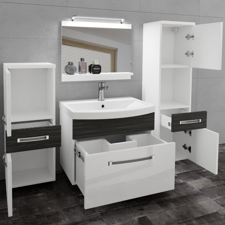 Mobili da bagno Belini Premium Glamour 92 GLA PM 5/0/W/WHK/0/MB/PP