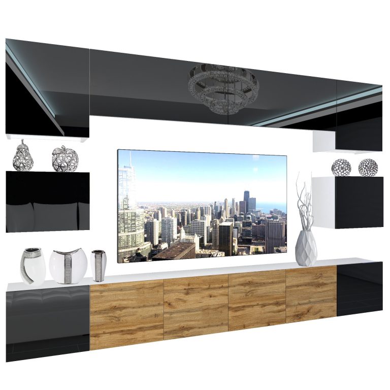 Parete attrezzata Belini Premium Nexum 53 NEX 3/0/W/BBBDW/0/0/PP